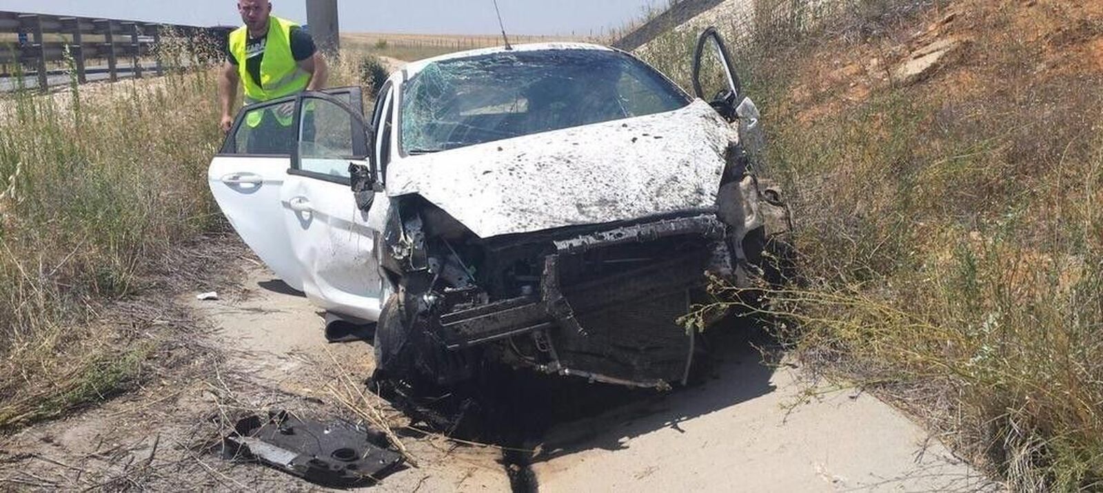 Accidente de tráfico en Machacón