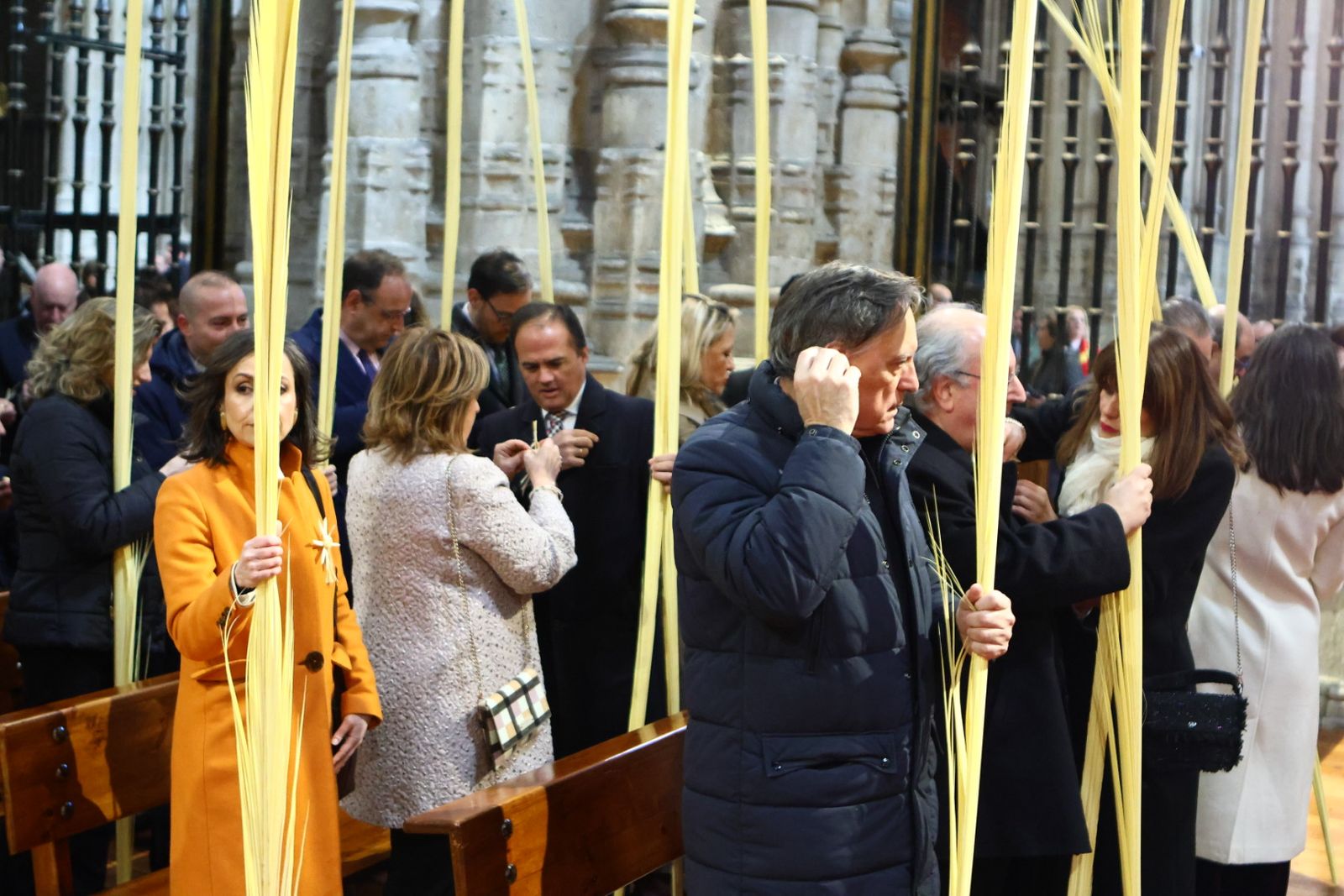 Bendición de palmas con motivo del Domingo de Ramos