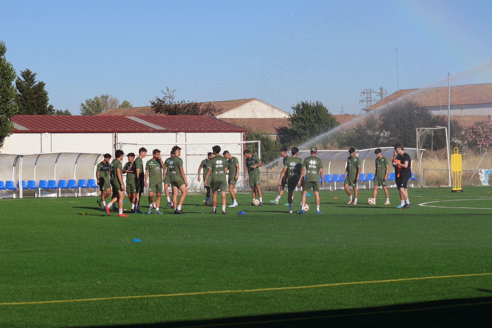 Imagen de un entrenamiento de Unionistas