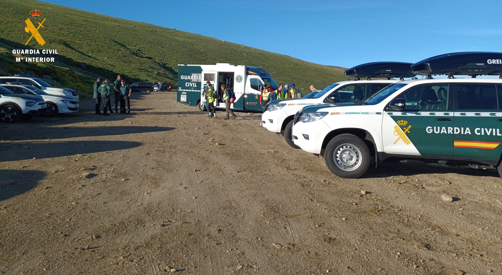 Operativo de búsqueda. Foto Guardia Civil. Foto de archivo