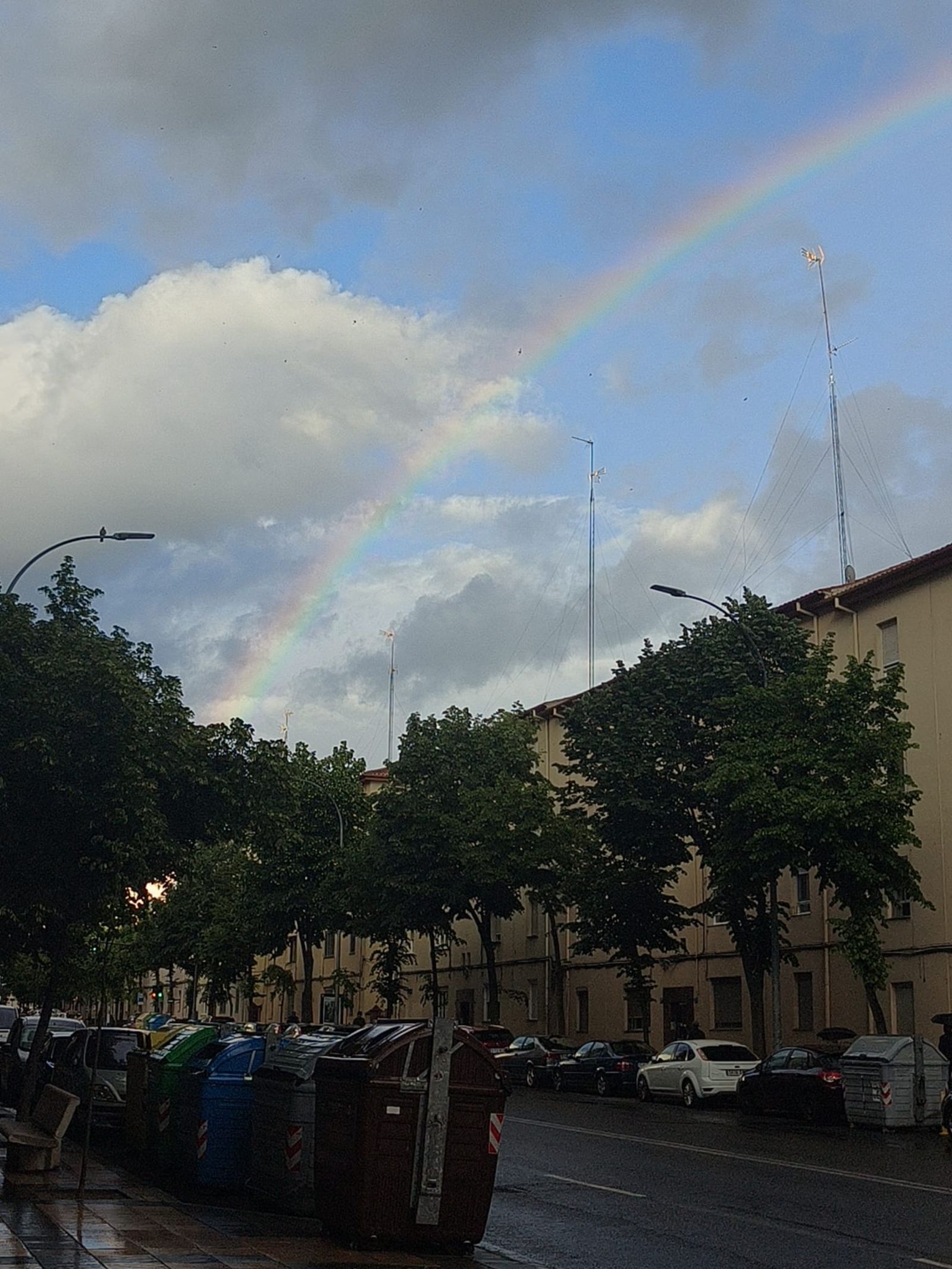 Arcoiris desde el Paseo de la Estación