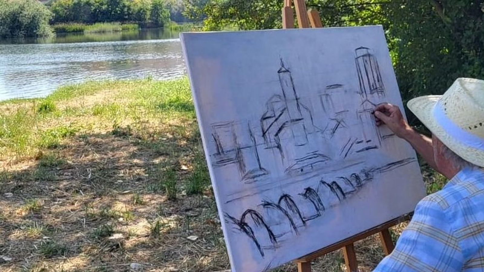 Más de una treintena de participantes en el VIII Certamen de Pintura Rápida “Villa Alba de Tormes”