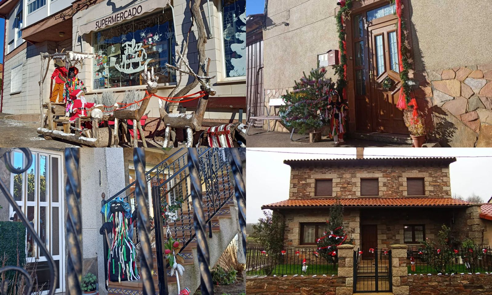 Imagen de las fachadas del Concurso de Decoración Navideña de Ferreras de Arriba