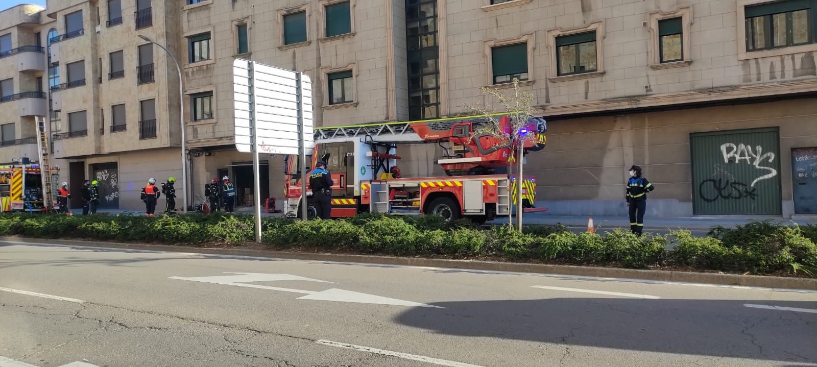 Incendio calle Rector Esperabé