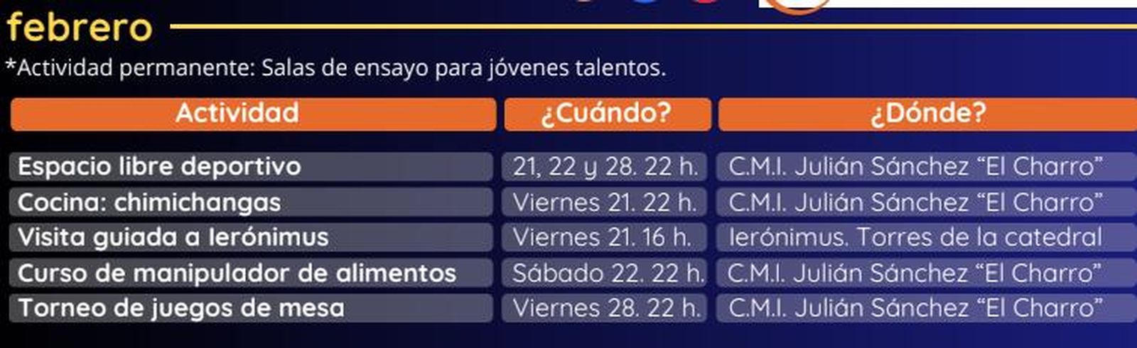 Programación Salamanca a Tope 2025