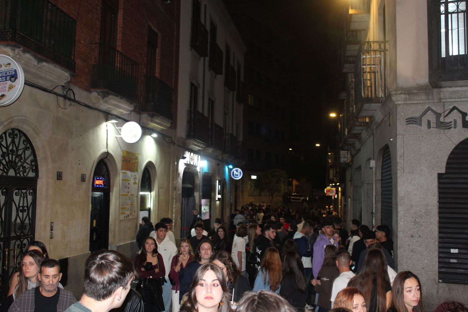 Salamanca de noche, sábado 18 de octubre