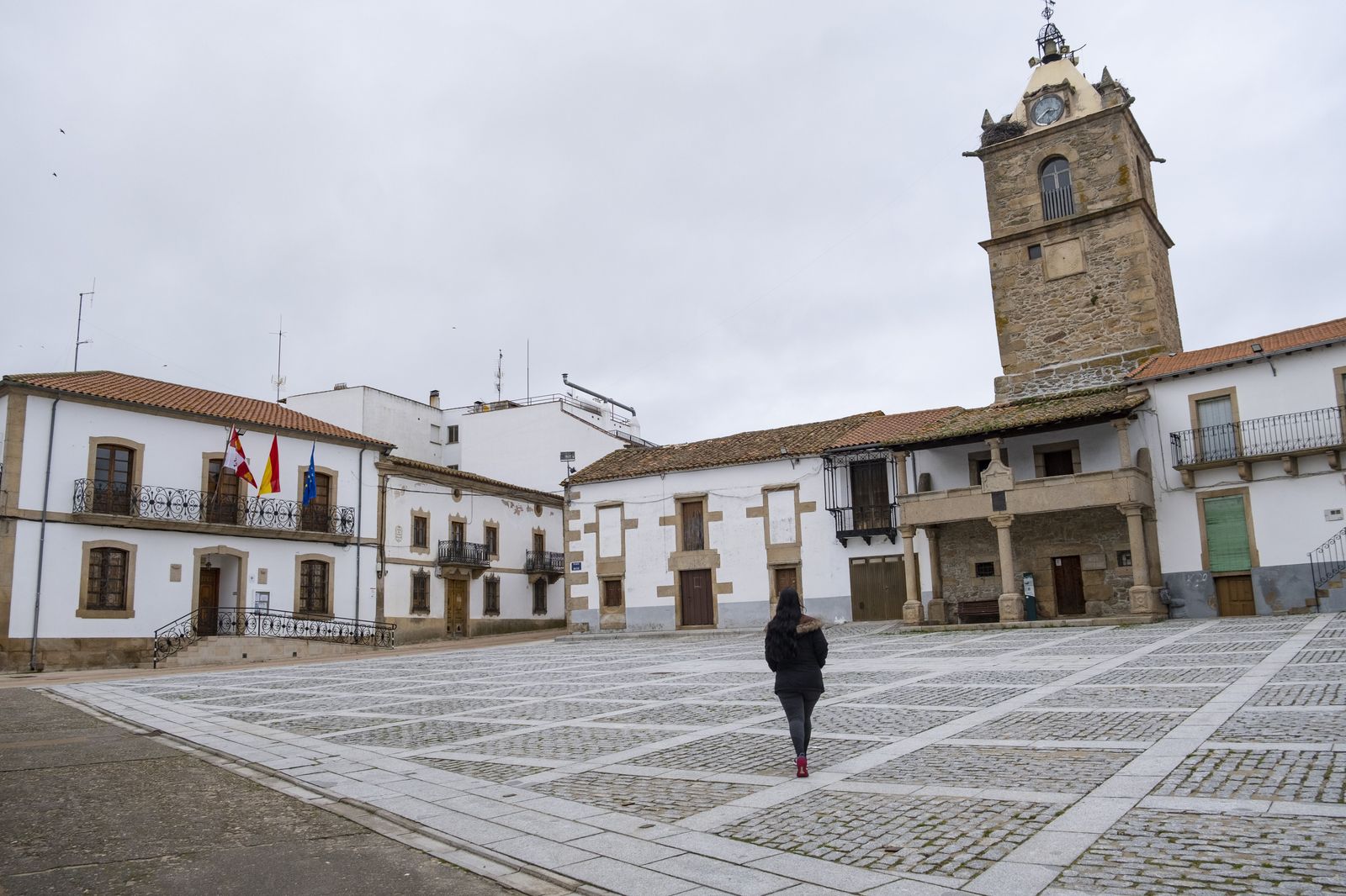 Plaza Mayor y Ayuntamiento de Lumbrales. Foto Ayuntamiento de Lumbrales