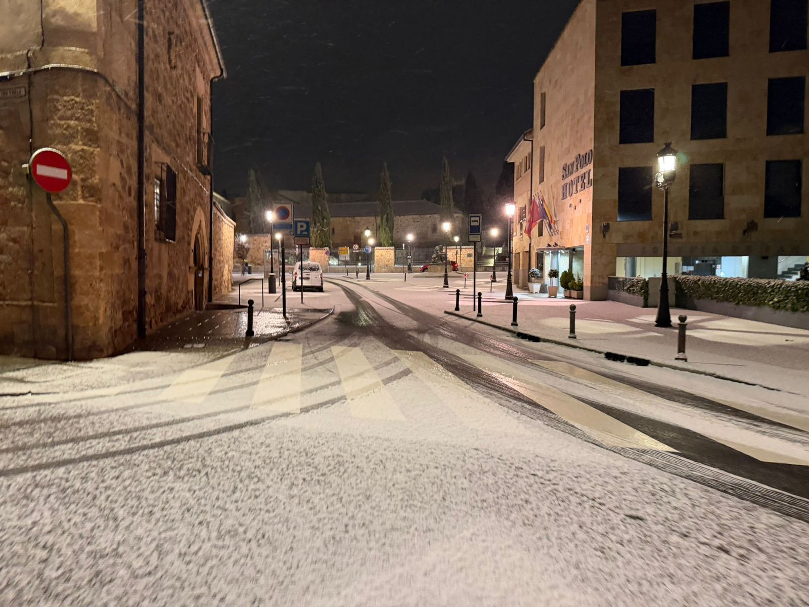 Nieve en Salamanca capital