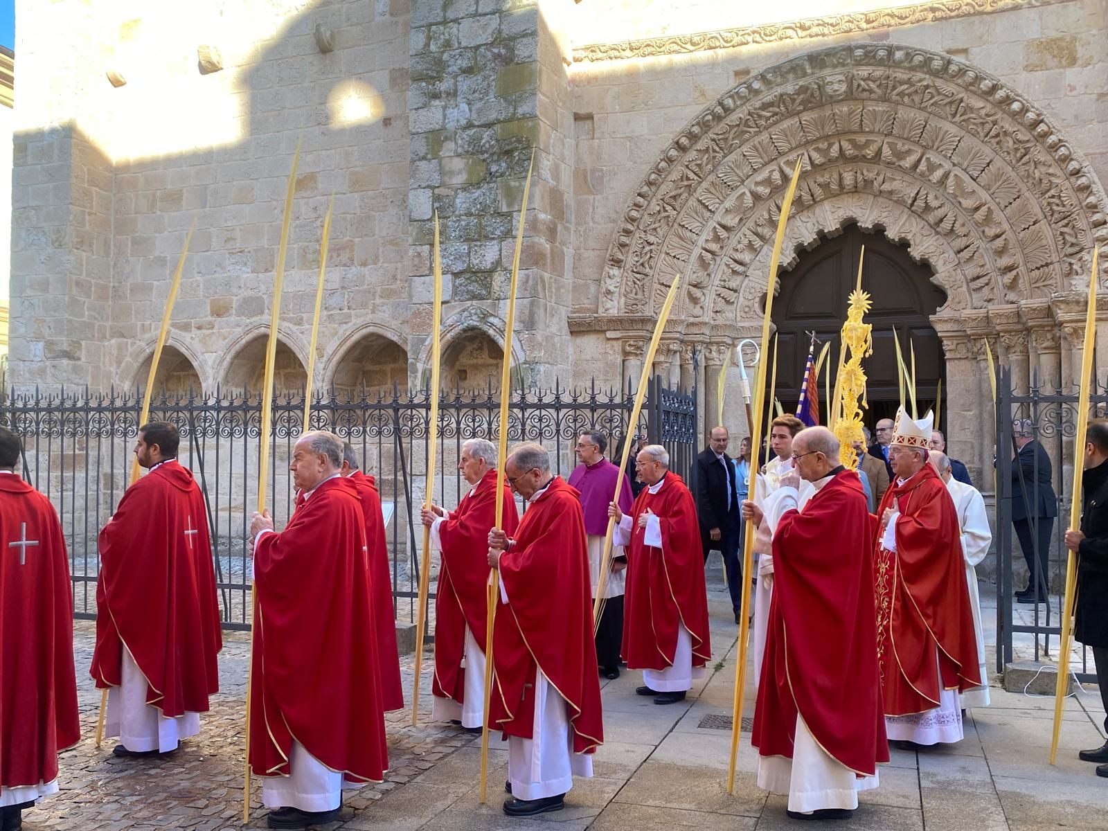 GALERÍA | Zamora celebra la bendición de palmas en este Domingo de Ramos