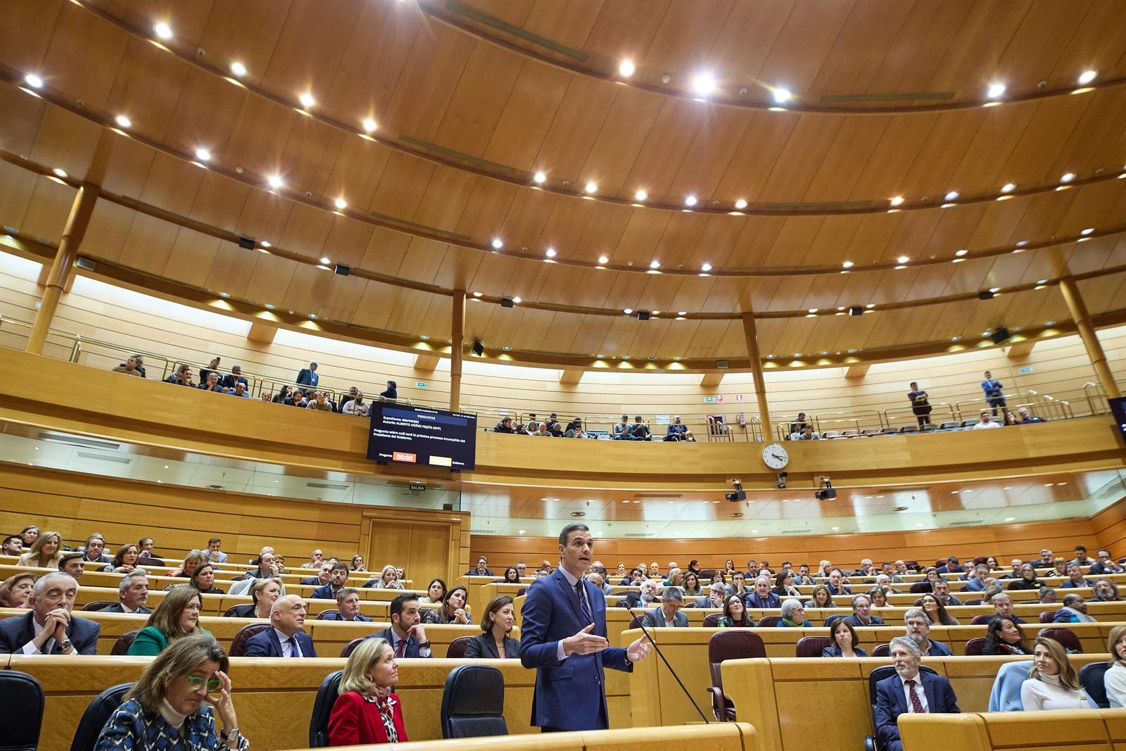 Pedro Sánchez interviene en el Senado en 2022