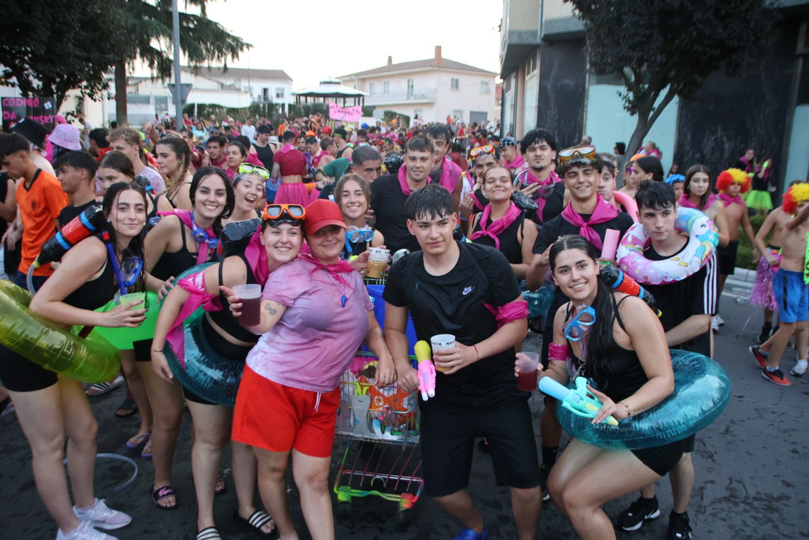 Chupinazo en Carbajosa con batucad