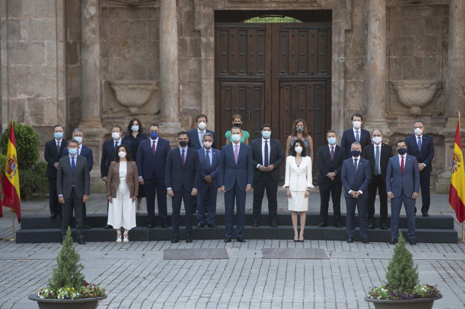 Foto de familia de la última Conferencia de Presidentes, celebrada en San Millán de la Cogolla (La Rioja)