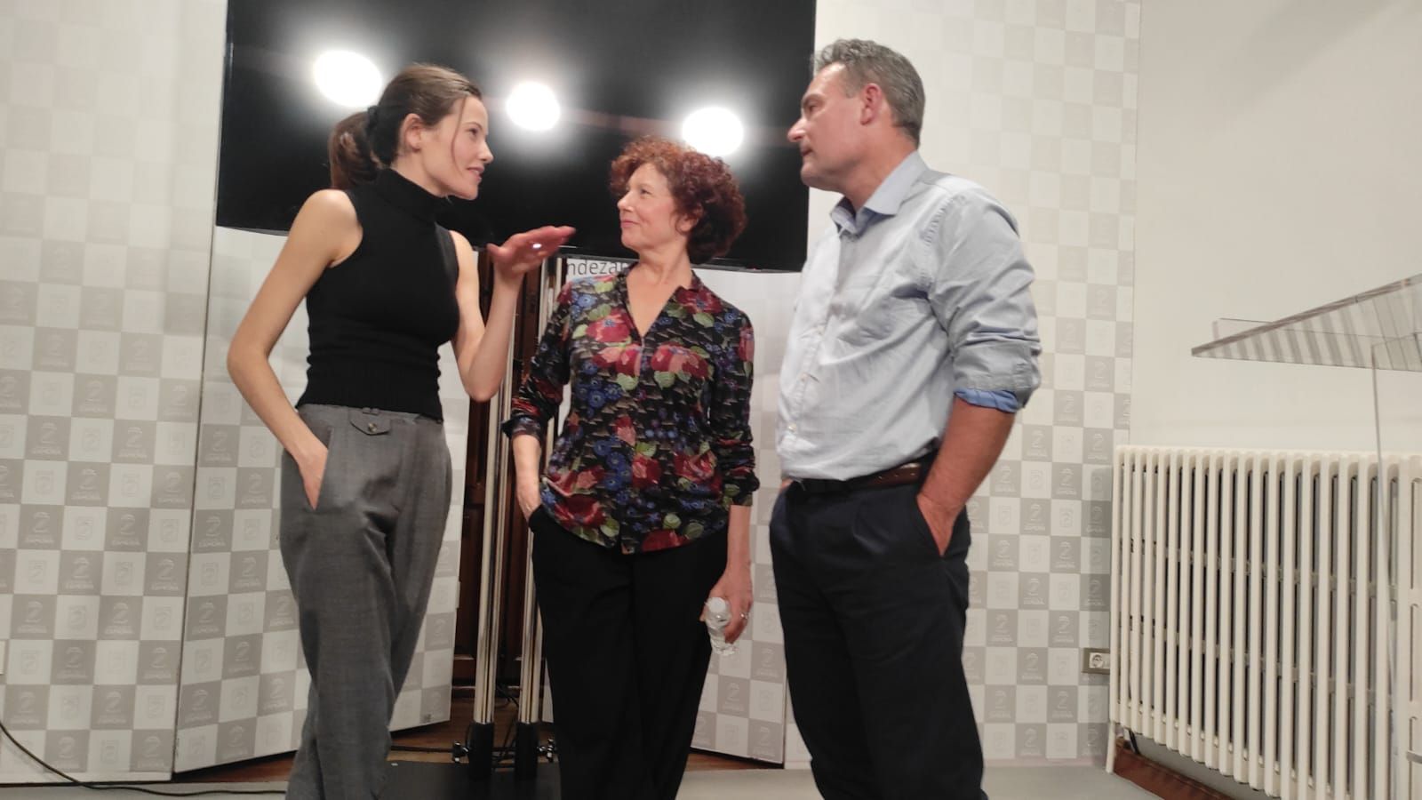Icíar Bollaín, Mireia Oriol y Urko Olazabal, de ‘Soy Nevenka’, comparten impresiones.