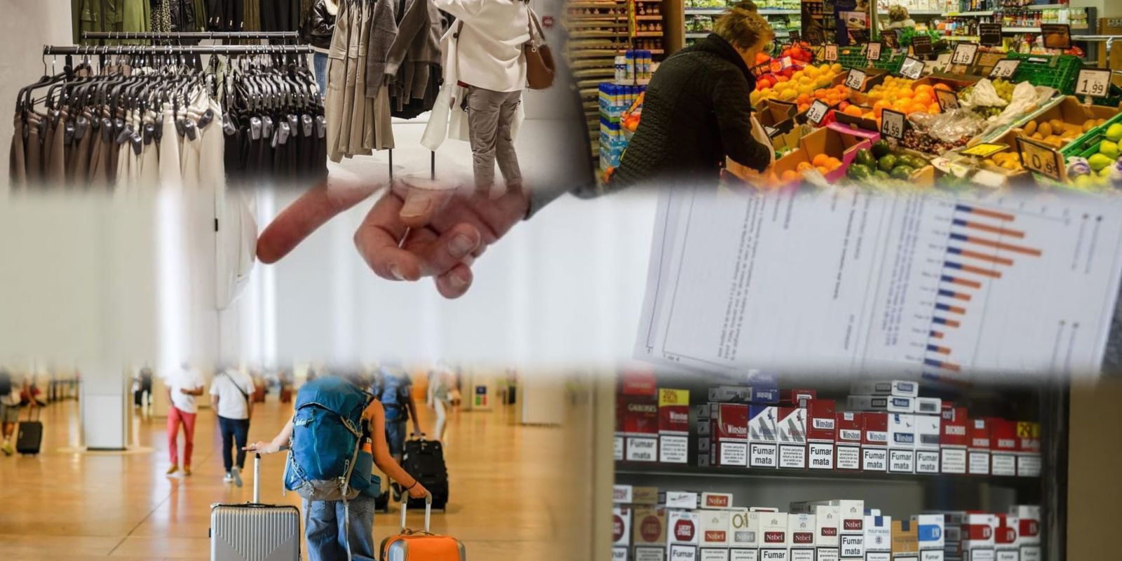 Ropa y calzado, alimentos, electricidad, paquetes turísticos, tabaco... algunos de los productos y servicios que aumentan su precio