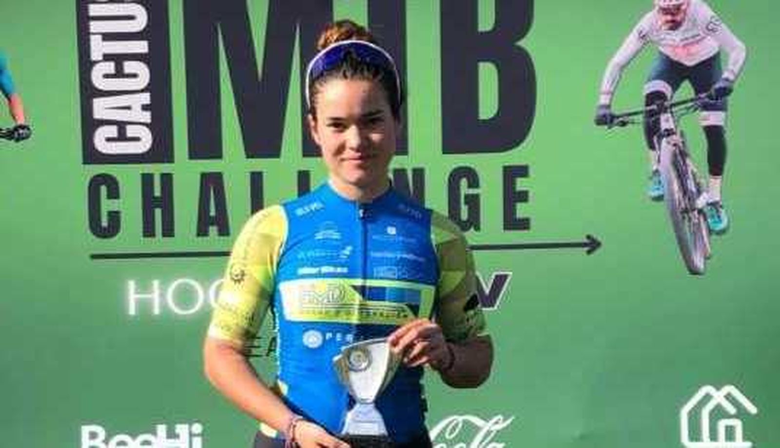 Celia Gutiérrez, de la Escuela de Ciclismo Salmantina