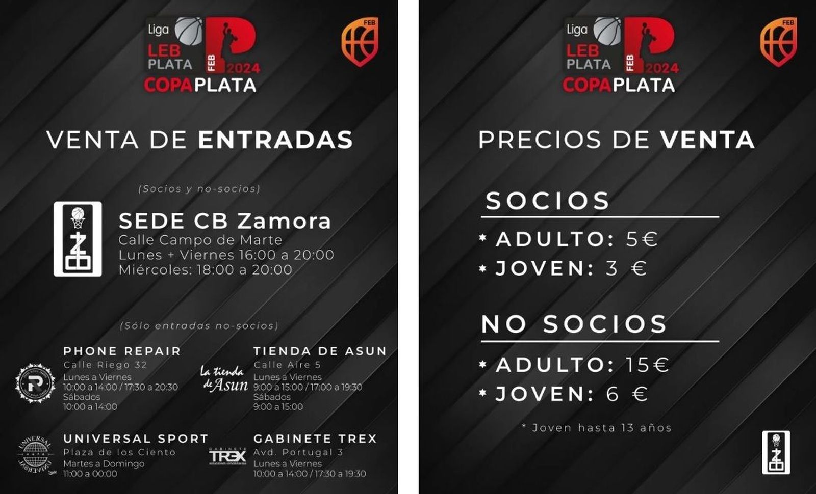 Entradas CB Zamora