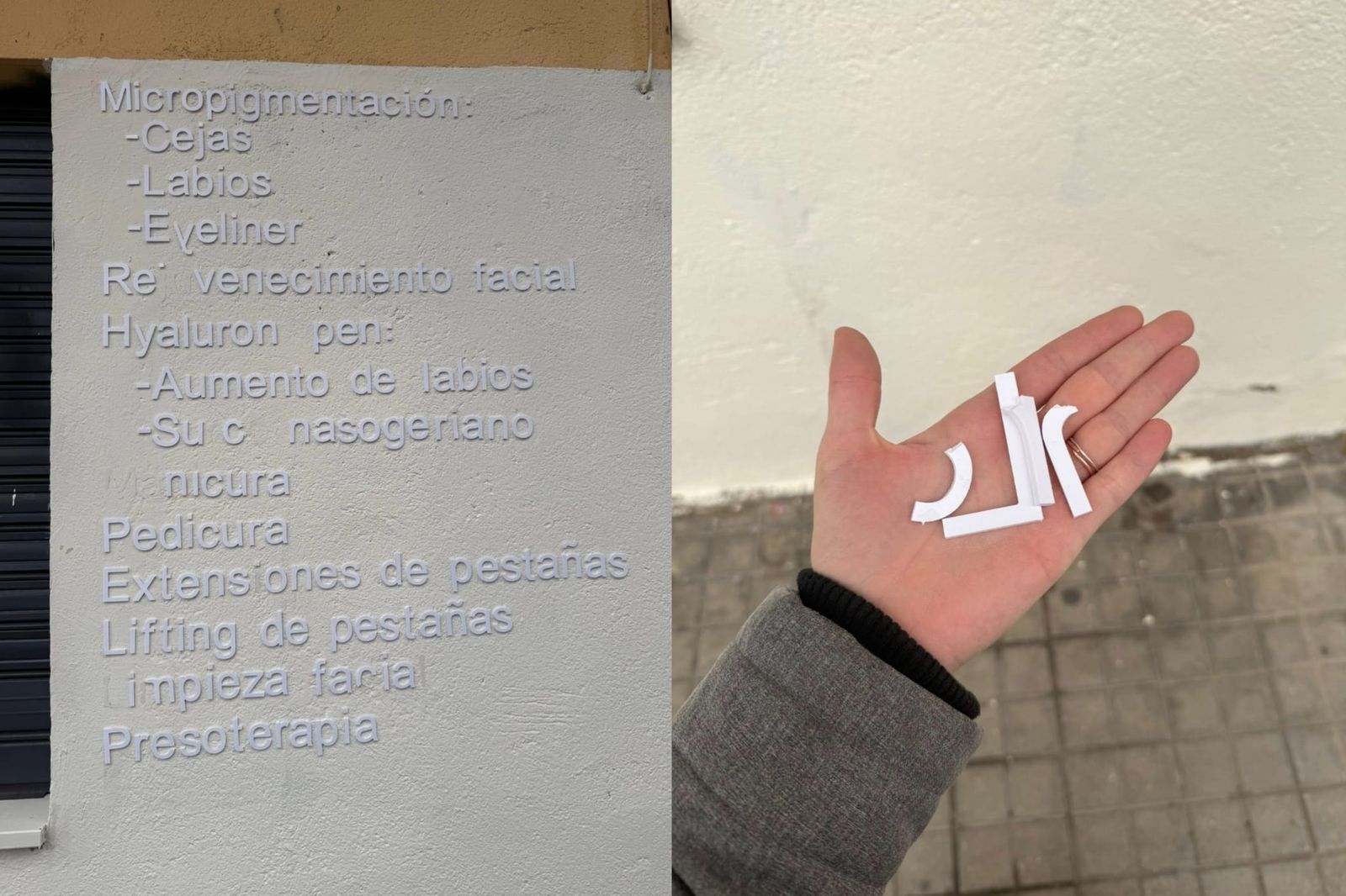 Vandalismo en un centro de estética de Zamora