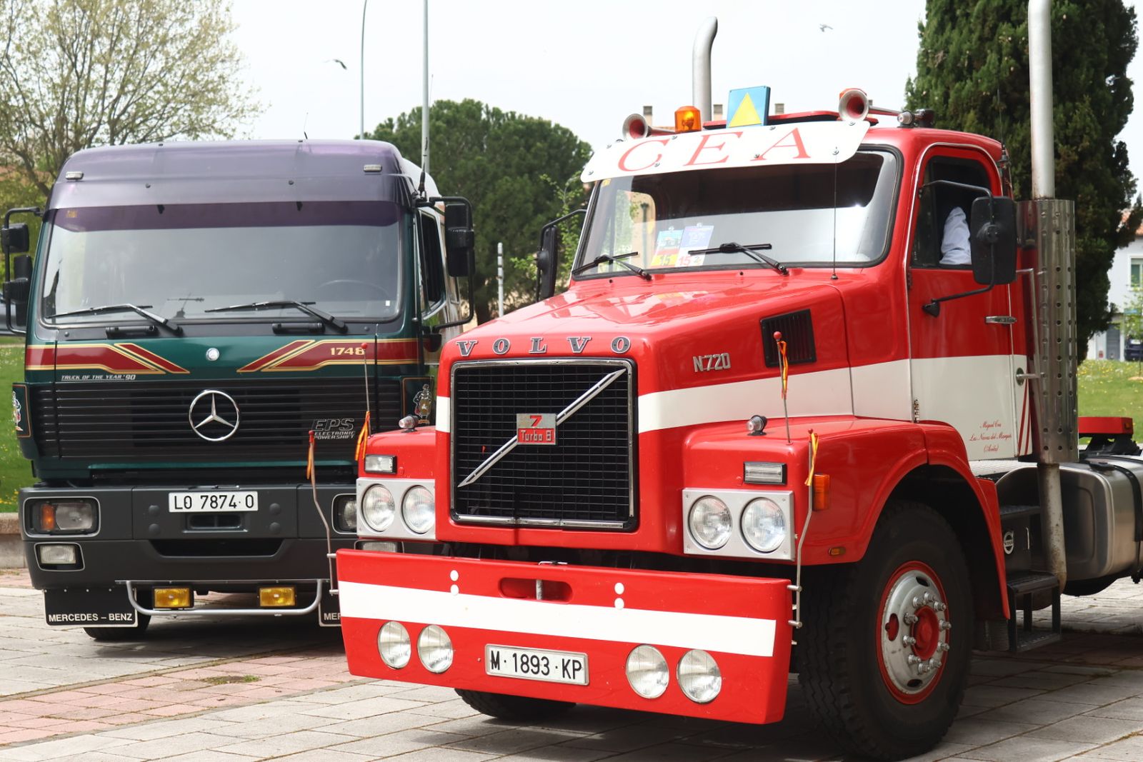 Concentración de camiones clásicos por la X Ruta Peña de Francia Clásicos Pesados CYL