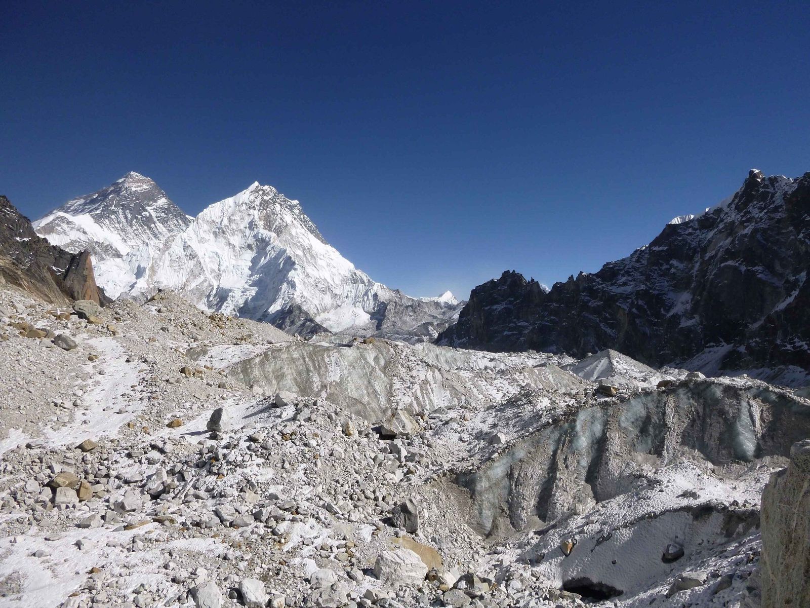 Retroceso de un glaciar del HImalaya
