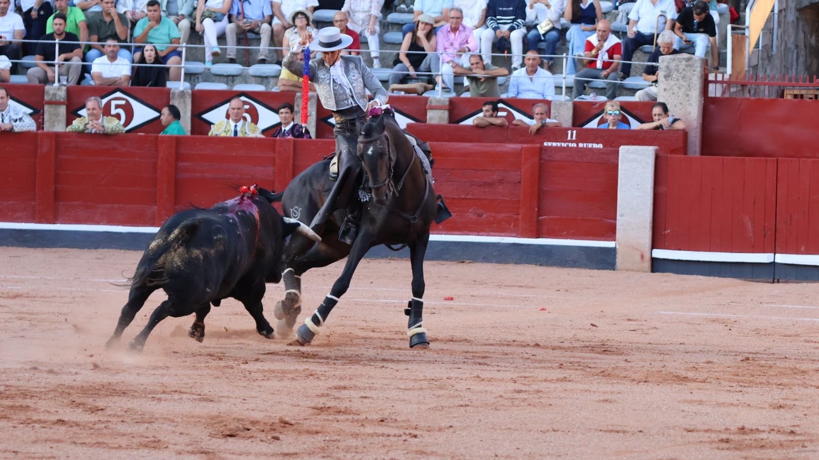 Lea Vicens con Joker en La Glorieta