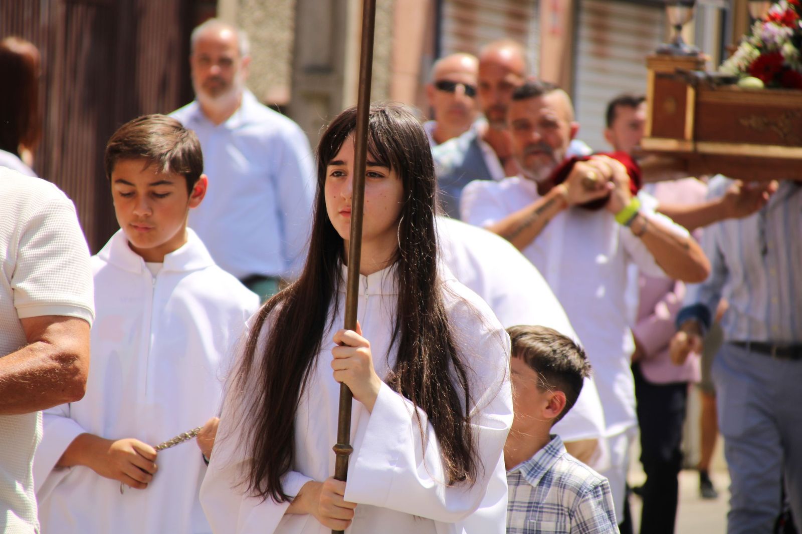 Procesión en honor al Cristo de las Batallas en Castellanos de Moriscos