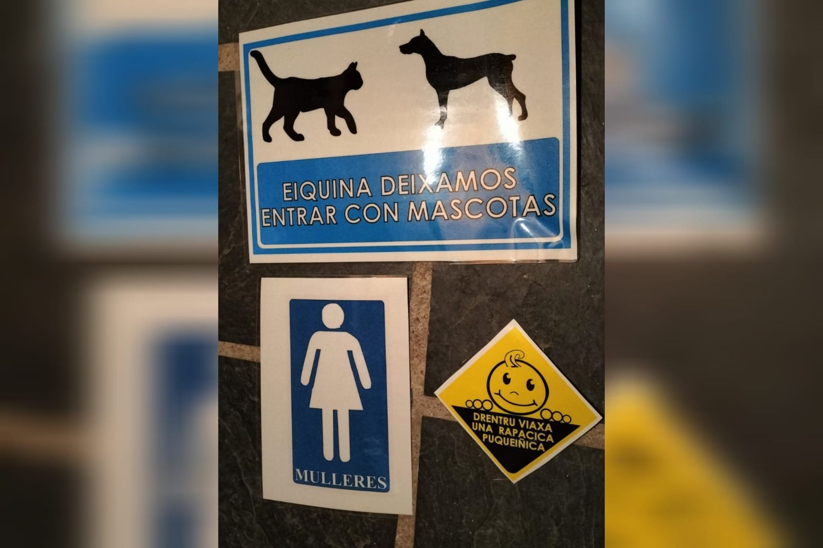 Carteles en senabrés