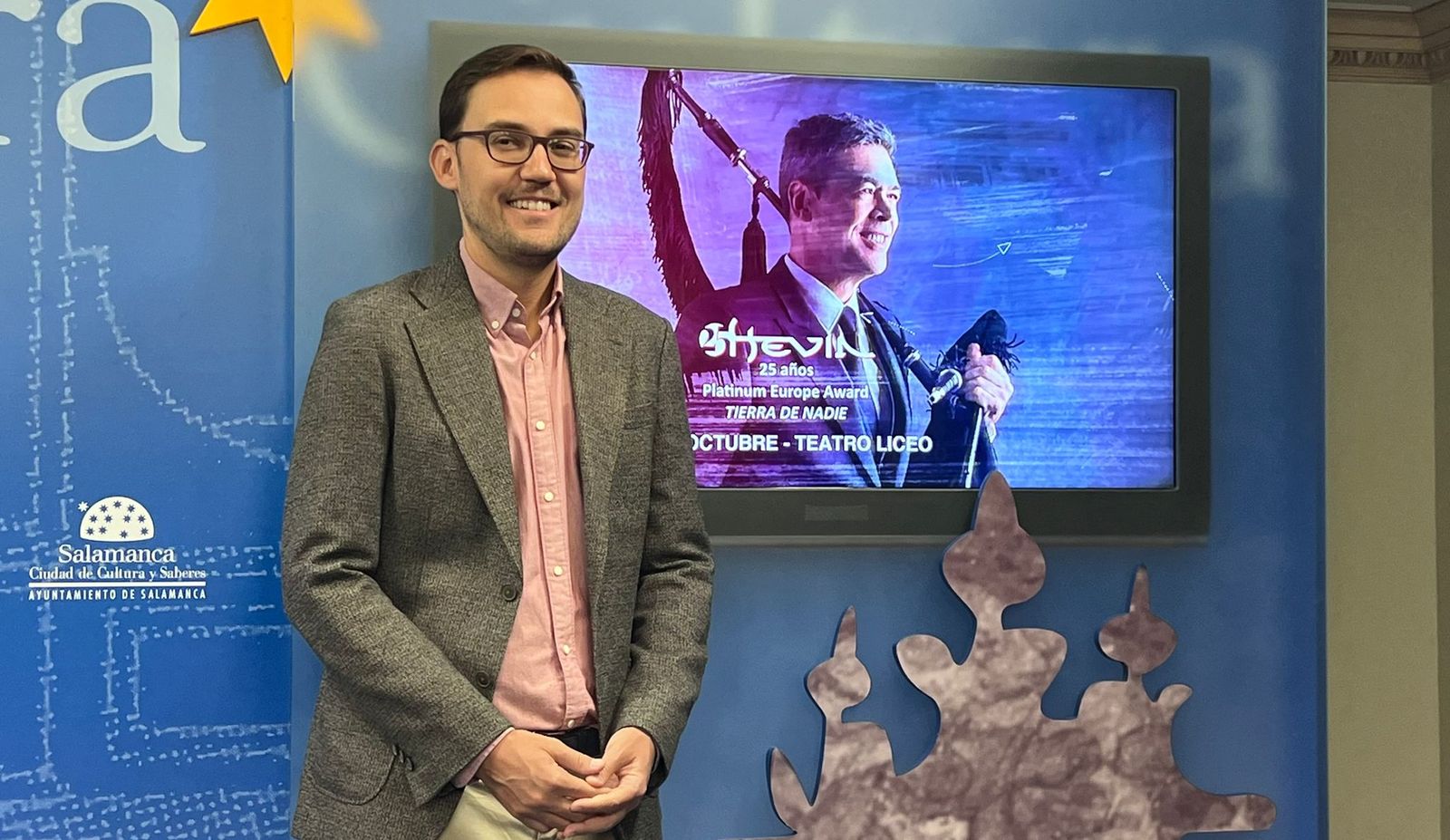 Foto de archivo: el concejal Ángel Fernández en la Sala de la Palabra