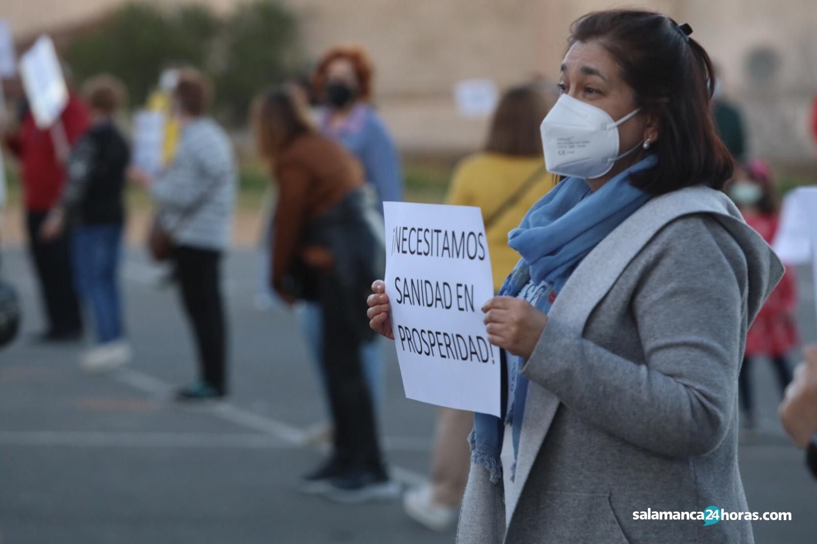 Protesta de los vecinos de Prosperidad