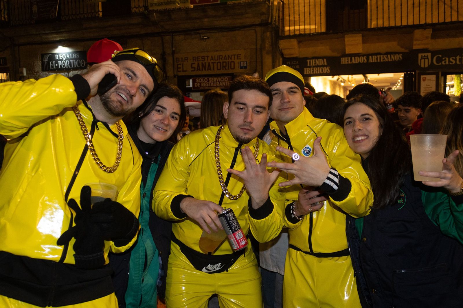 Salamanca de noche, sábado del Carnaval del Toro de Ciudad Rodrigo