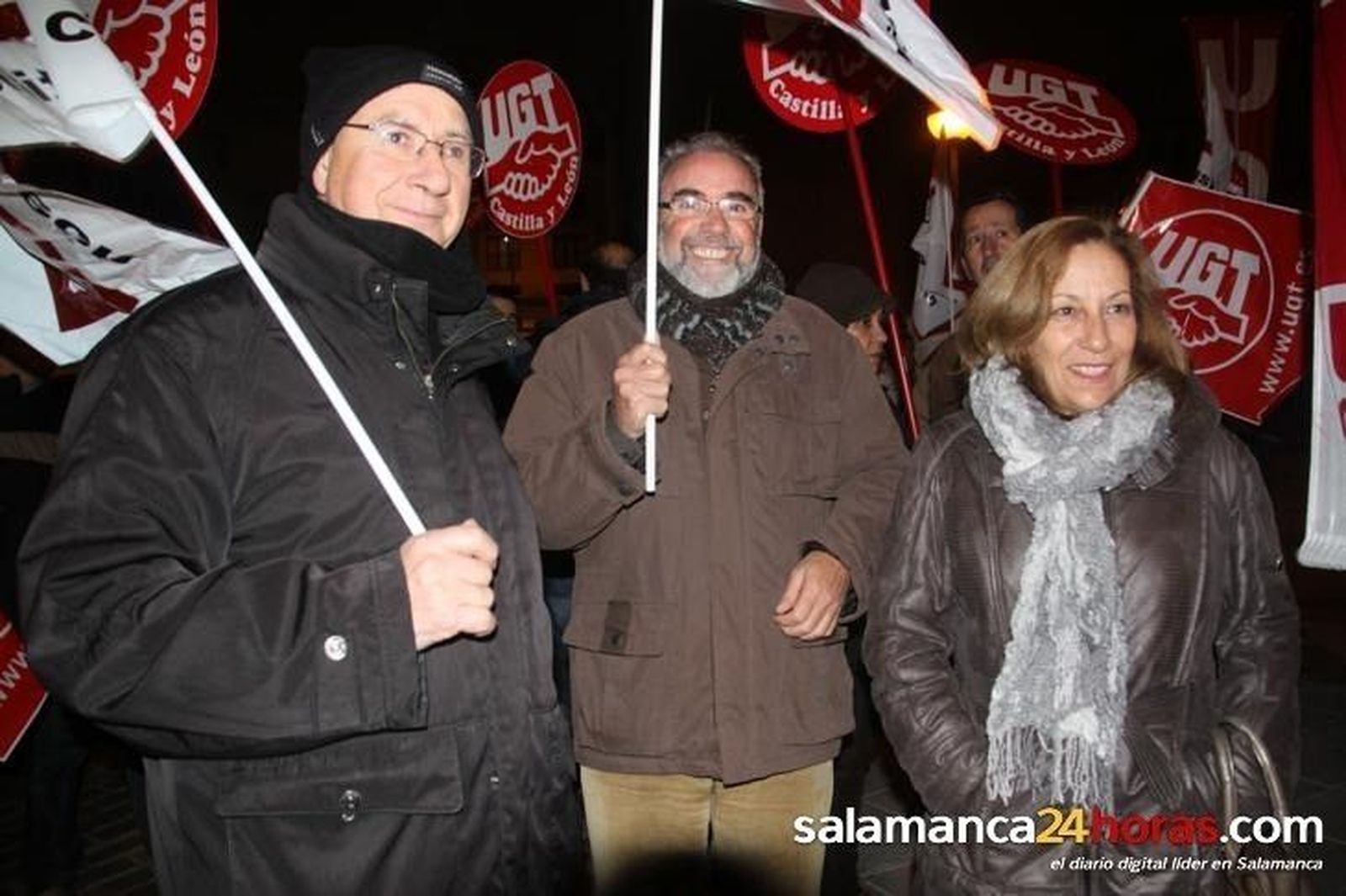 Concentración de los trabajadores del metal en San Román