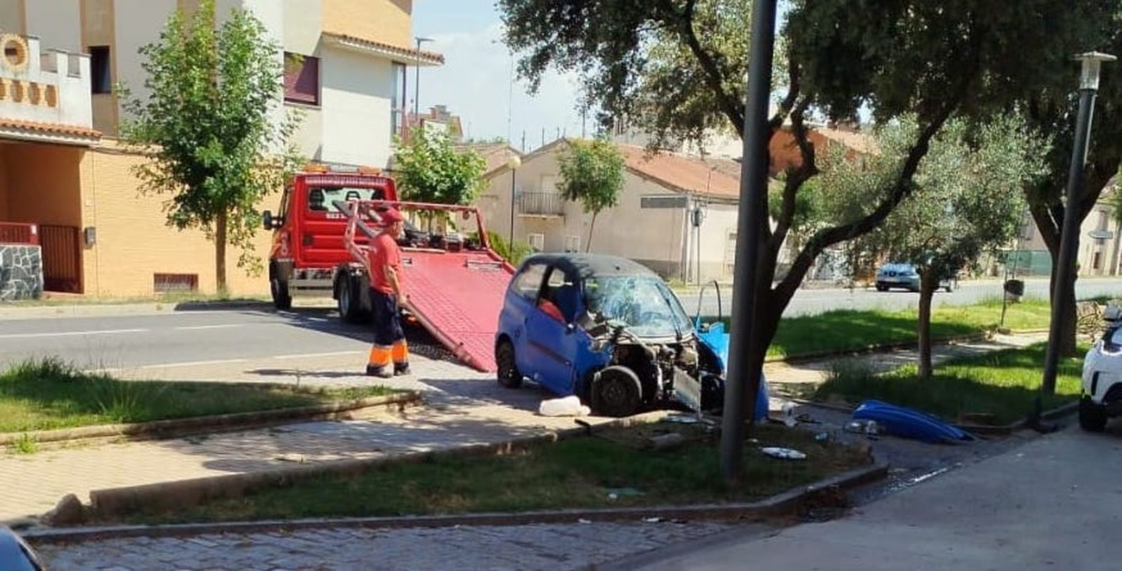Accidente en San Cristóbal de la Cuesta | FOTO SALAMANCA24HORAS.COM Accidente en San Cristóbal de la Cuesta | FOTO SALAMANCA24HORAS.COM