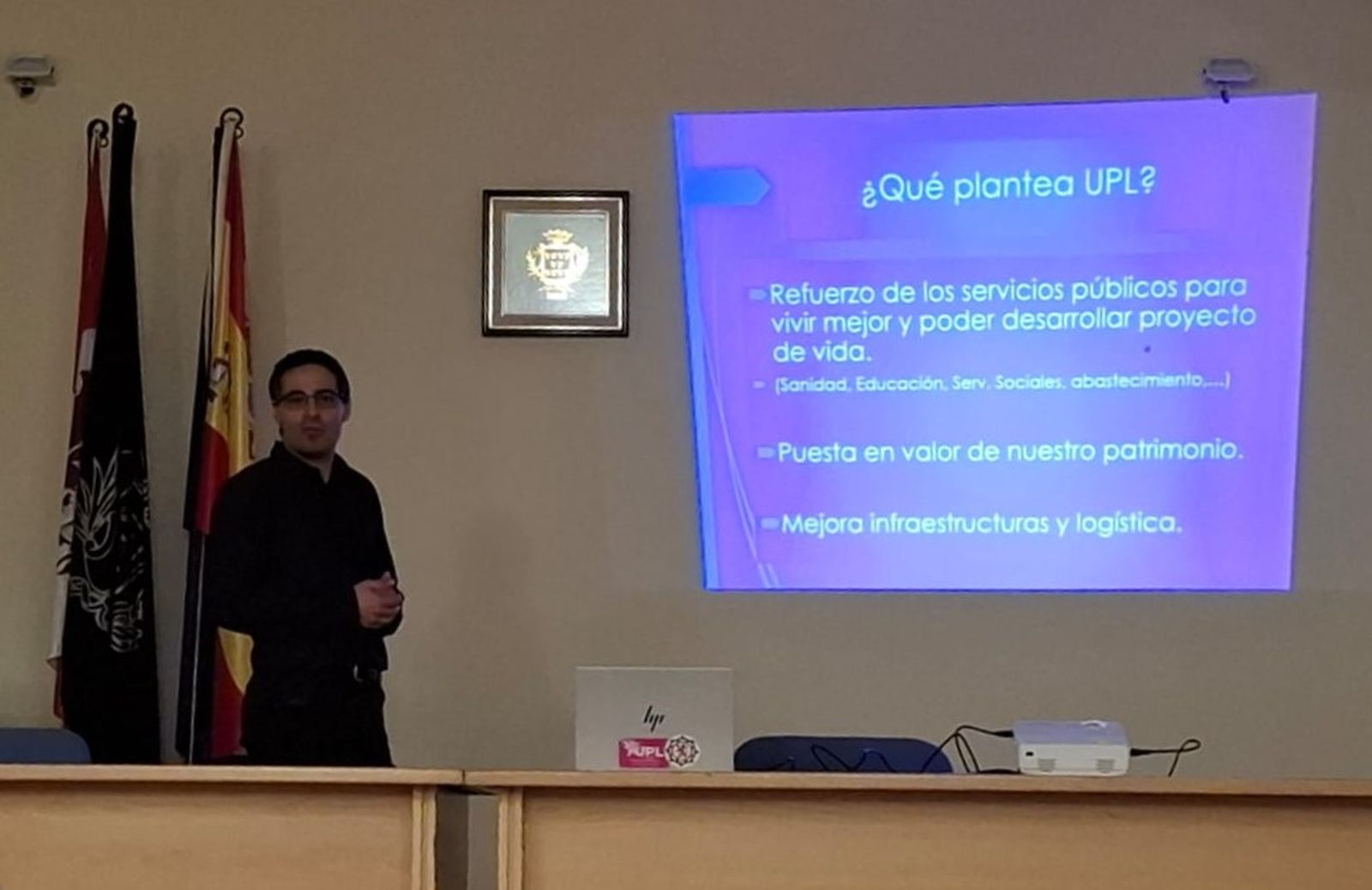 Intervención del cabeza de lista de UPL por Salamanca en el mitin de Béjar