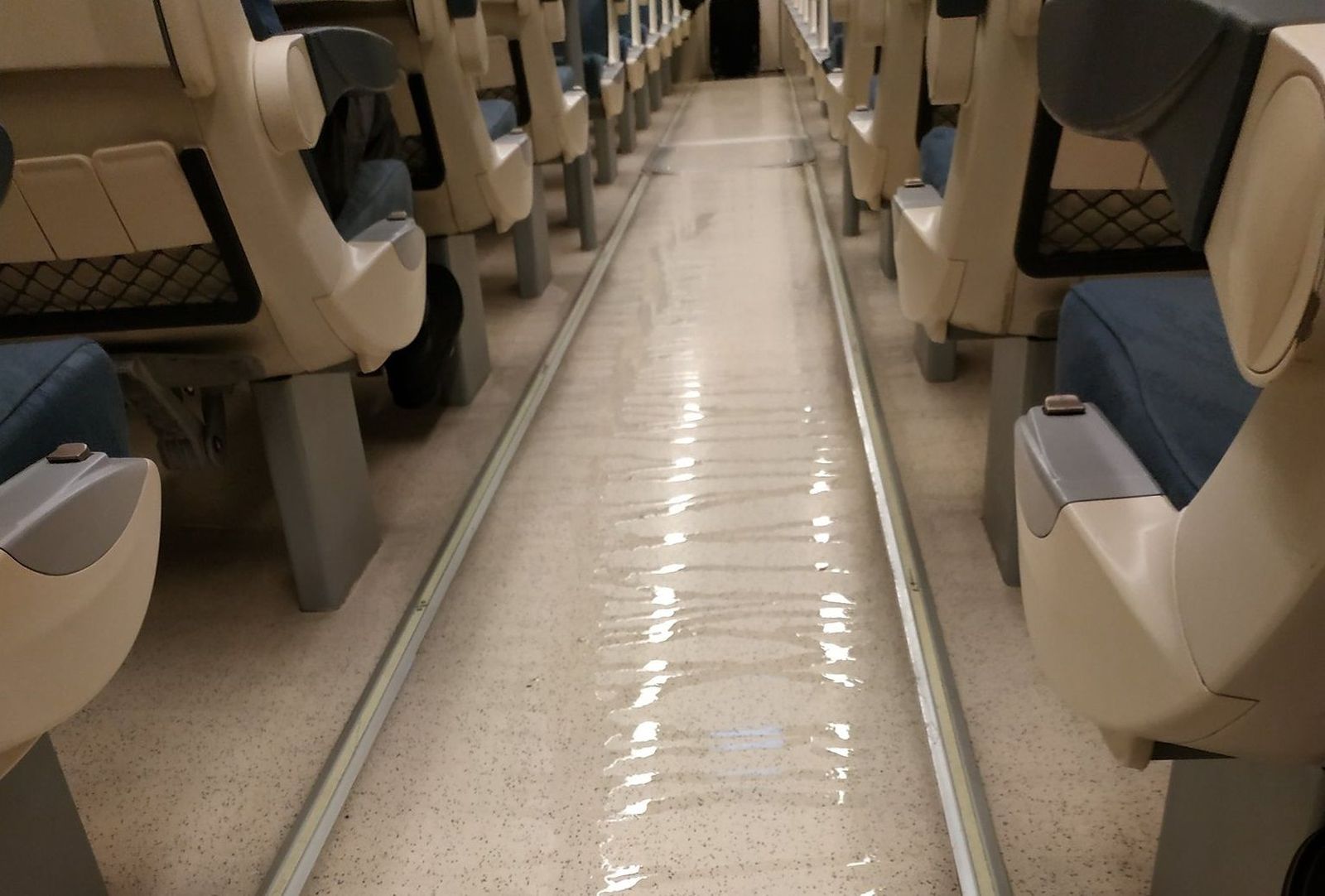 Tren piscina en Salamanca. | FOTO: MIGUEL RODRÍGUEZ ECHEANDÍA (cedida)