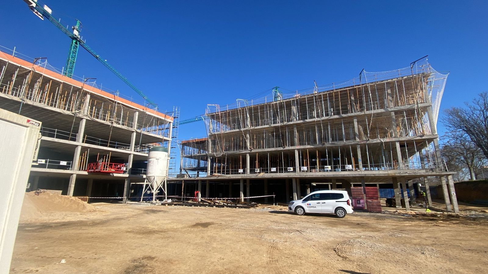 Visita de Isabel Blanco a las obras de la nueva residencia en Zamora