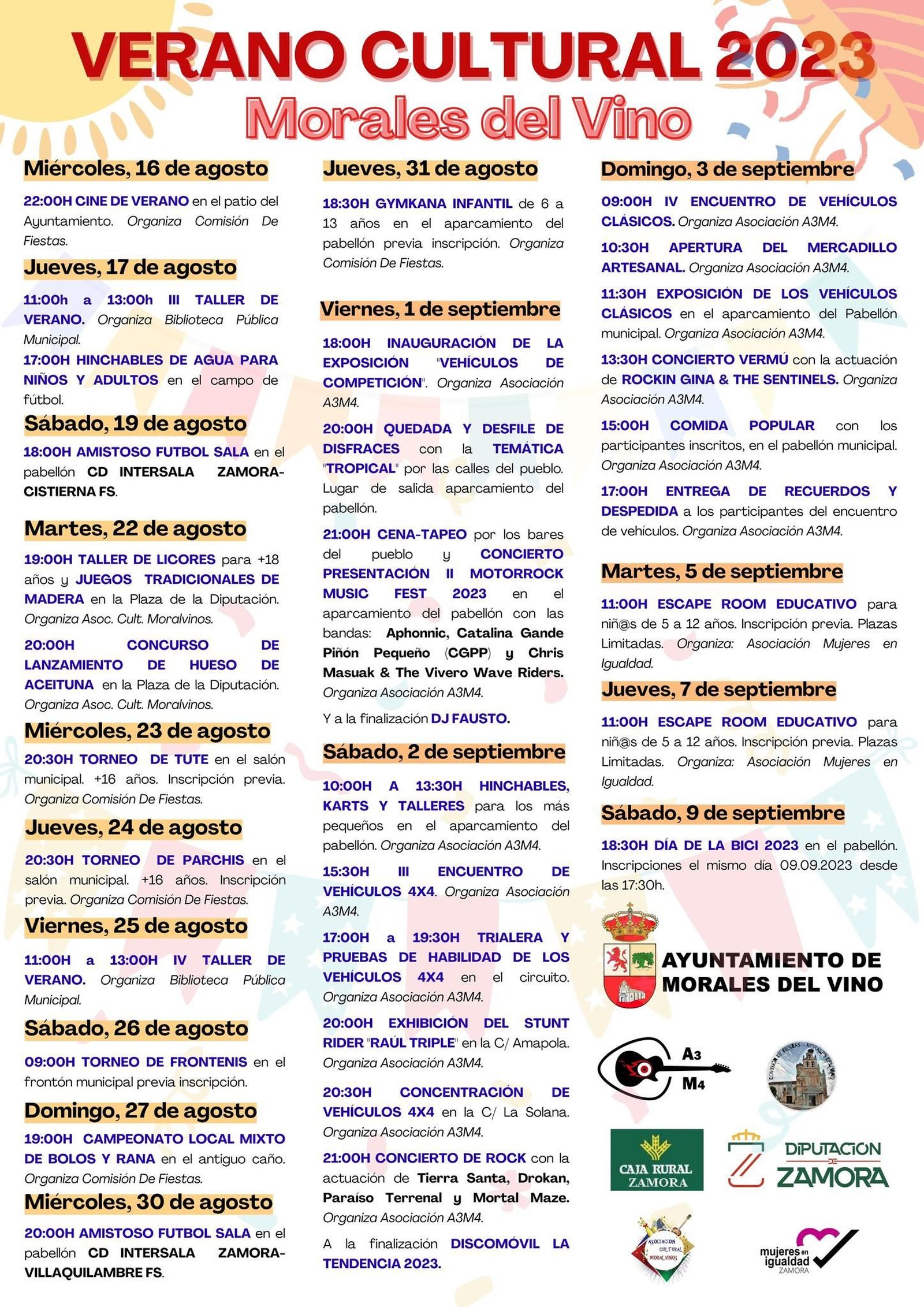 Verano cultural Morales del Vino