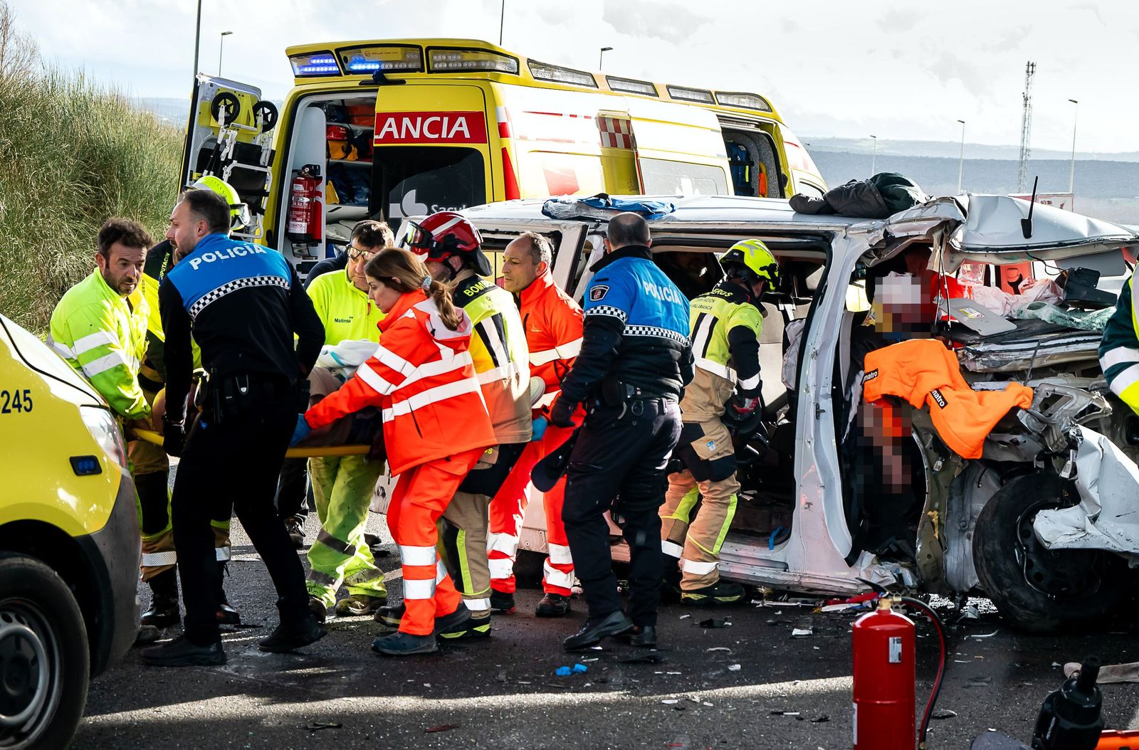 Varios heridos graves en un accidente en la A-62, en Ciudad Rodrigo