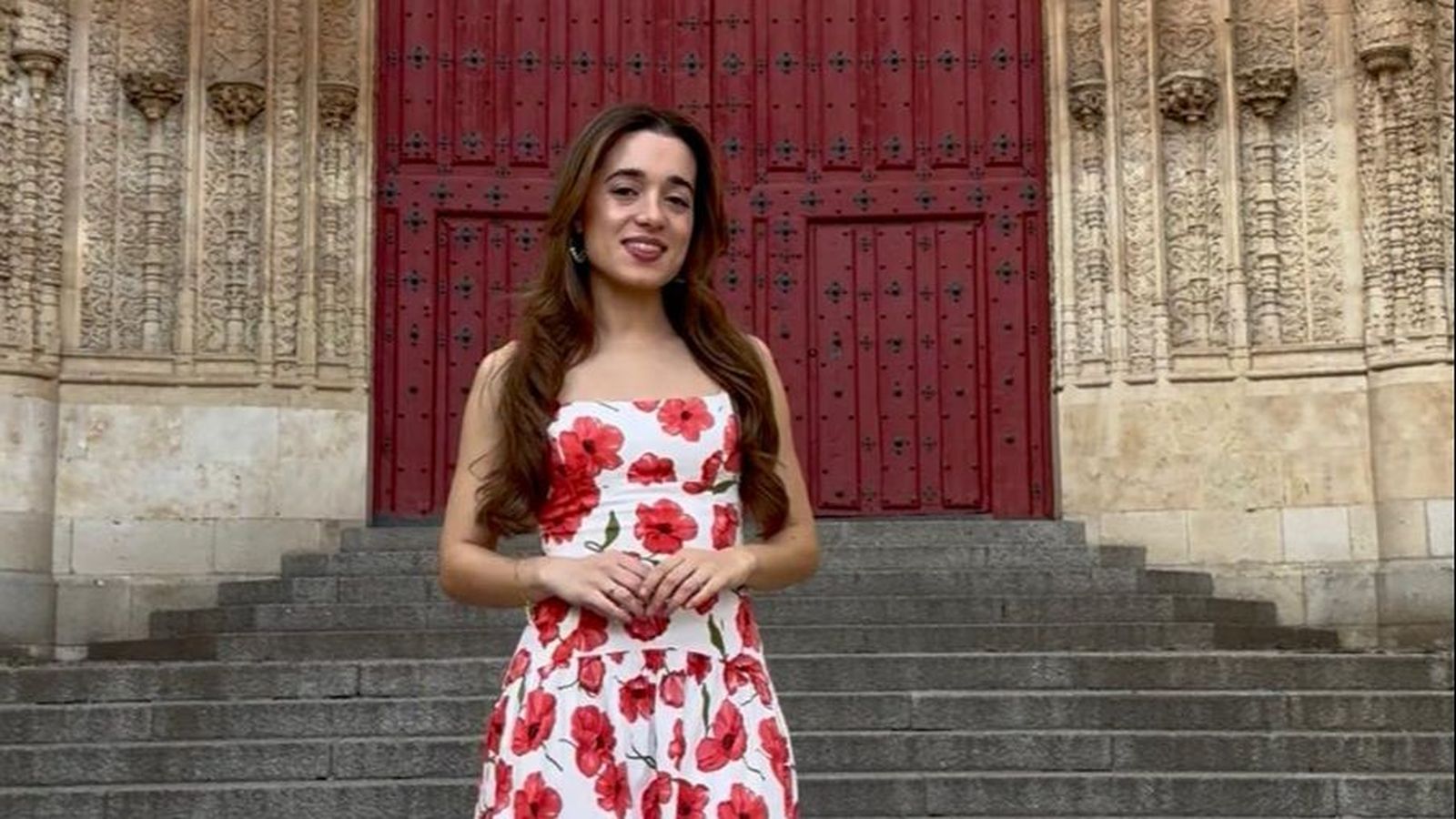 Cristina Saldaña en una foto en Salamanca