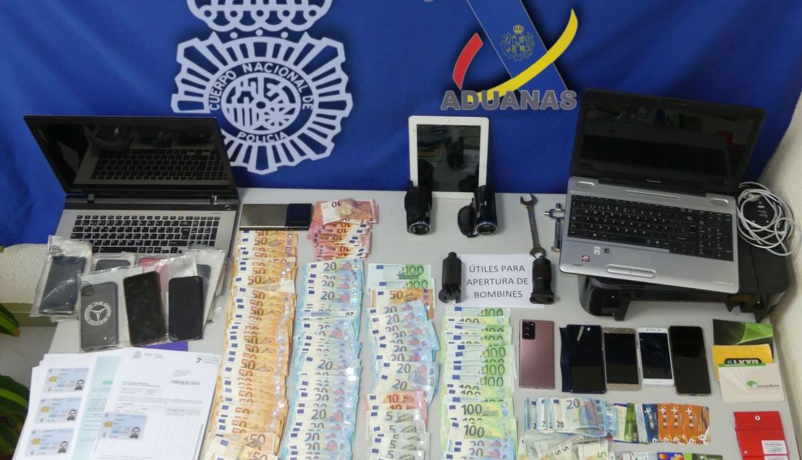 Efectos requisados por la Policía Nacional | Foto: PN