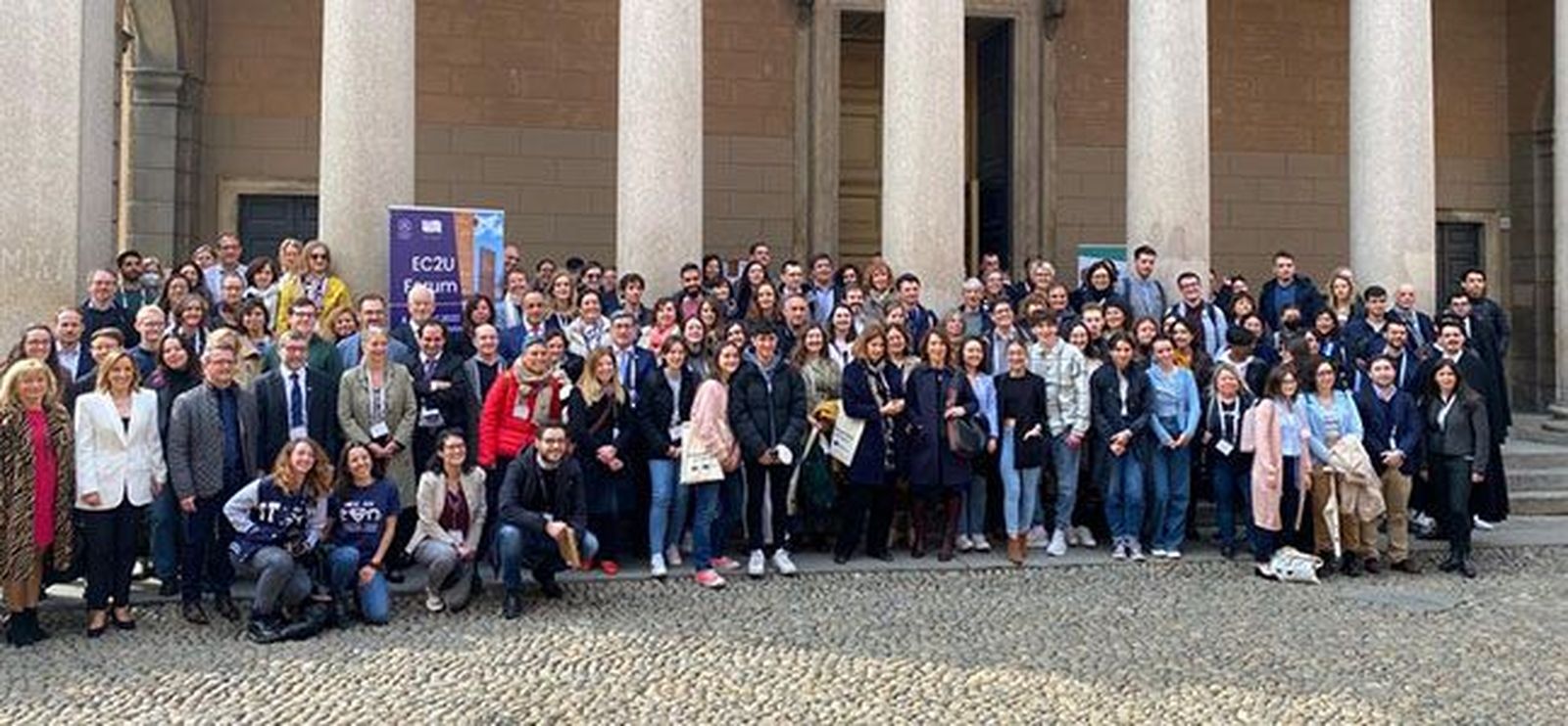 El rector de la Universidad de Salamanca, Ricardo Rivero, participa en la asamblea general celebrada en la localidad italiana de Pavía. Foto USAL