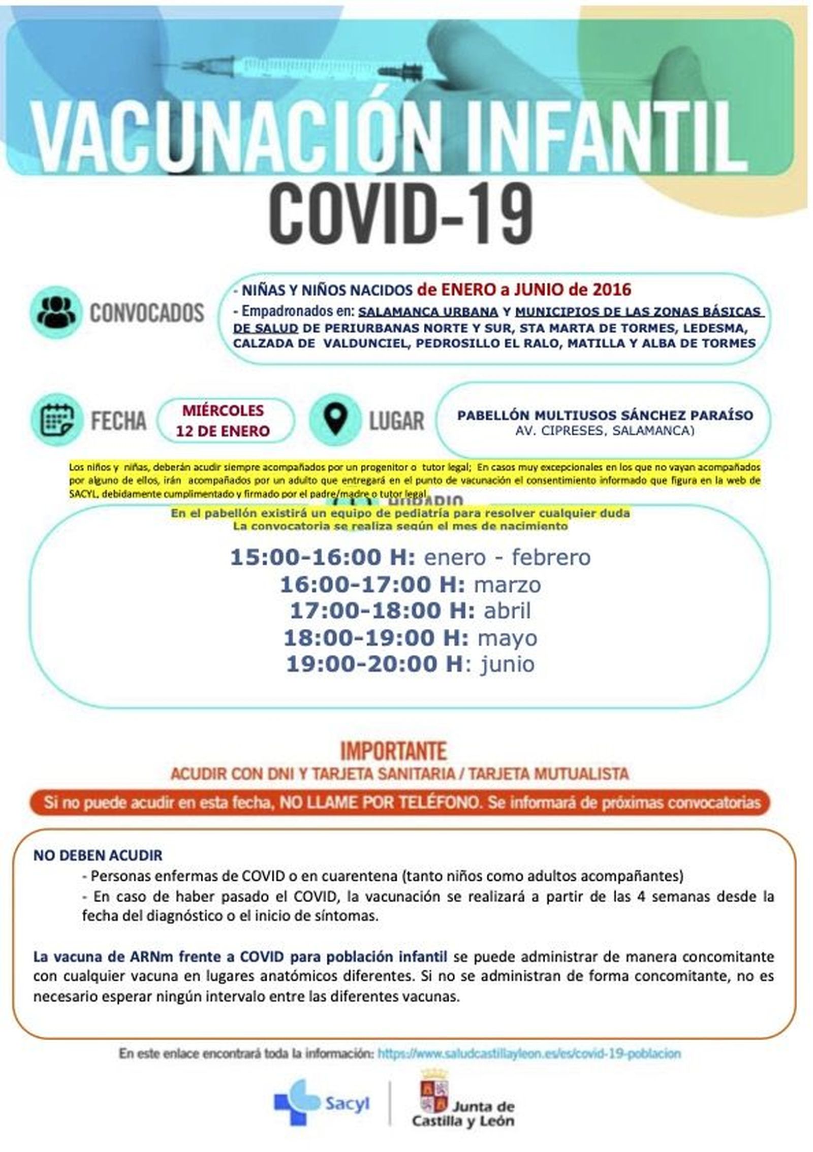 SALAMANCA CAPITAL Y ALREDEDORES 12 ENERO enero junio 2016 1ª Pfizer