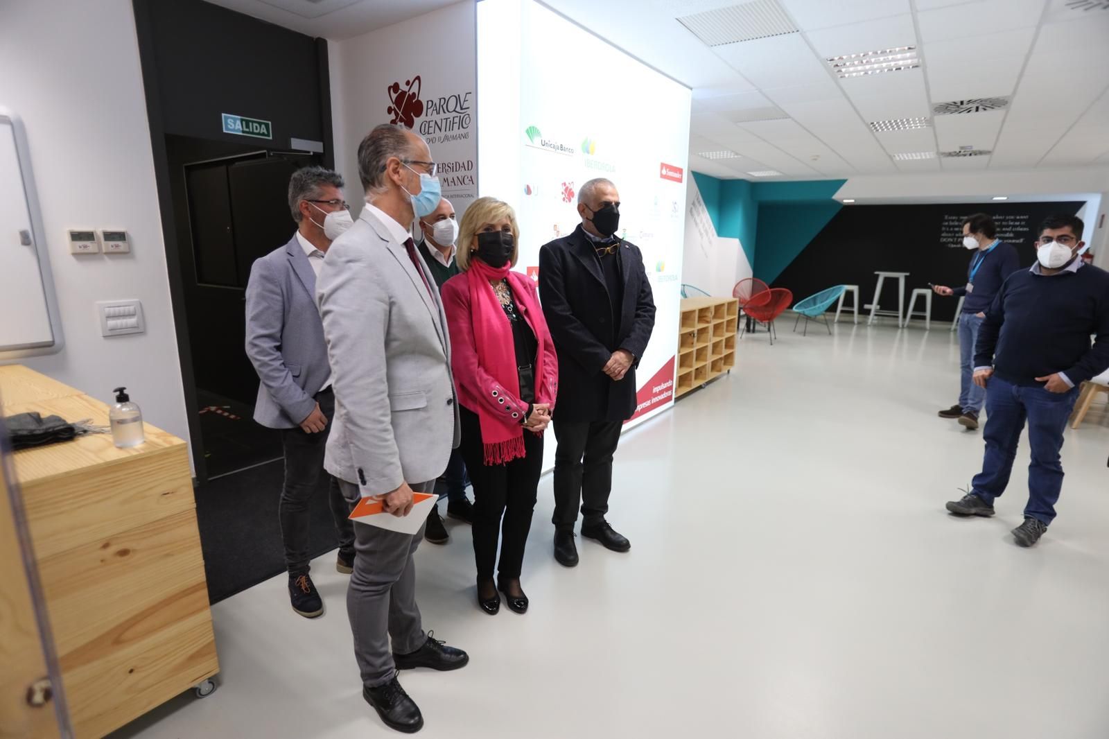 Verónica Casado, Luis Fuentes, David Castaño y Carlos Carrizosa vivistan el Parque Científico (2)