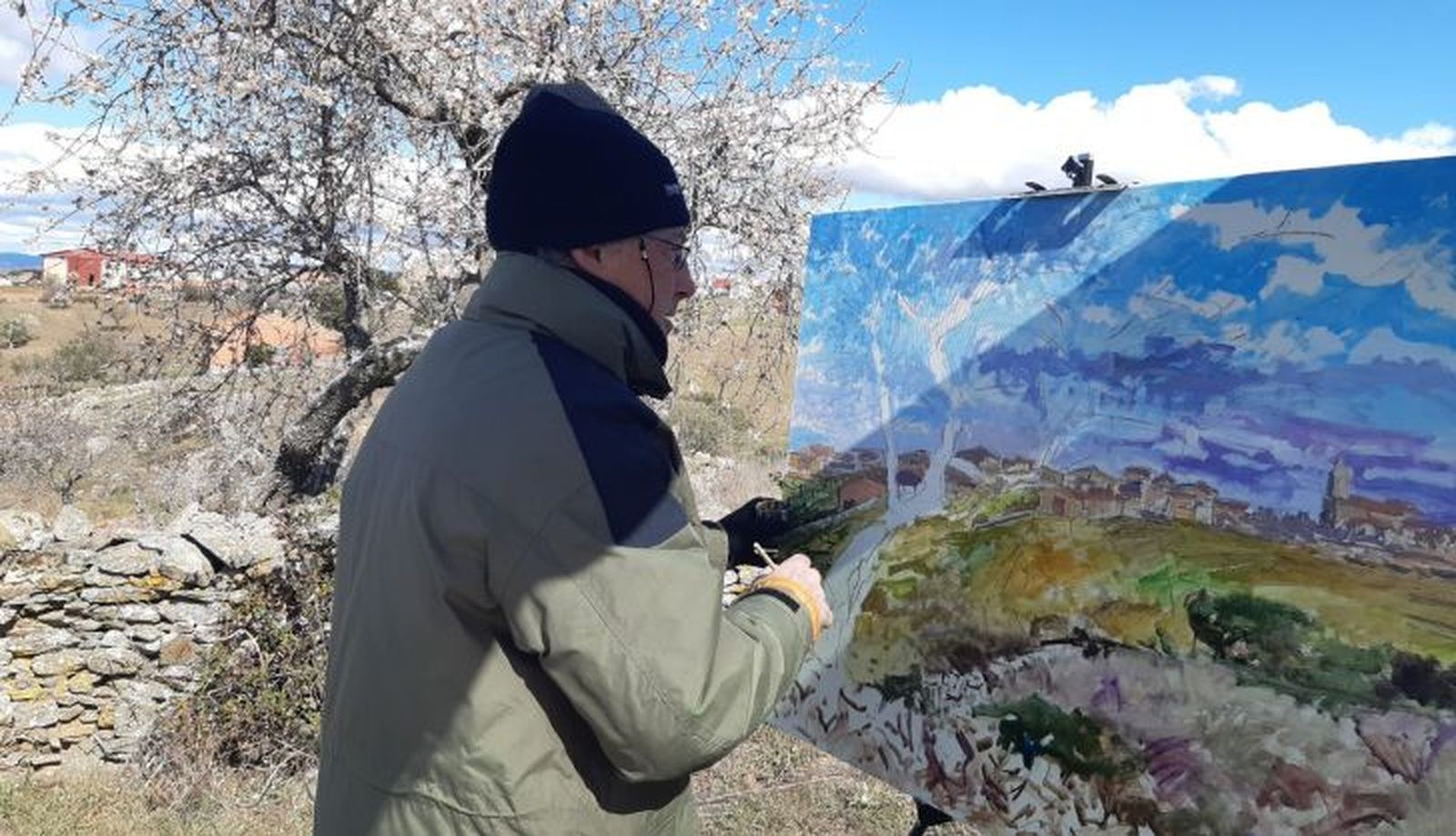 Concurso de pintura La Fregeneda. Foto Oeste Salmantino