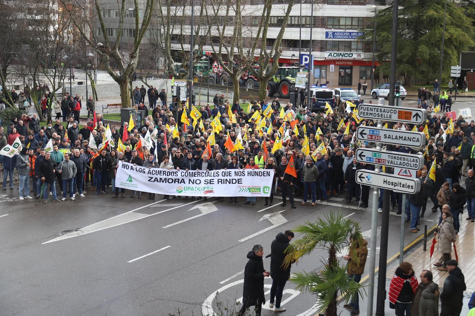 GALERÍA | Protestas en el campo zamorano: multitudinaria tractorada este jueves
