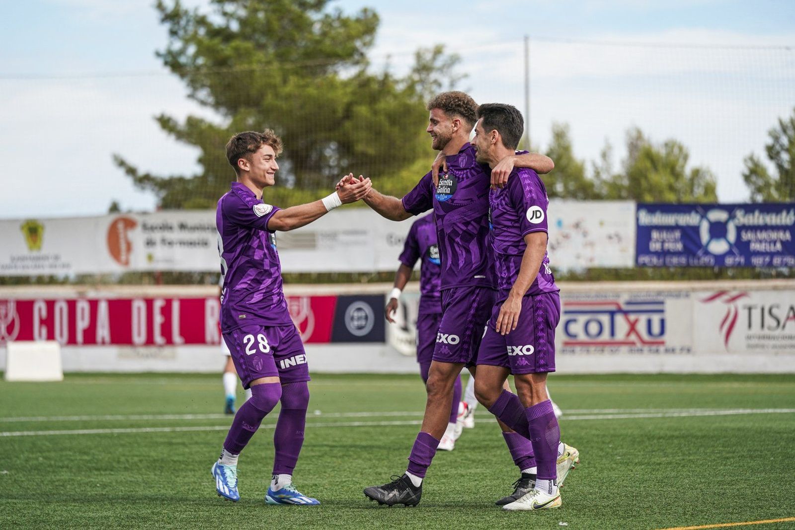 Alberto Quintana celebra un gol con el Valladolid Promesas | FOTO REAL VALLADOLID