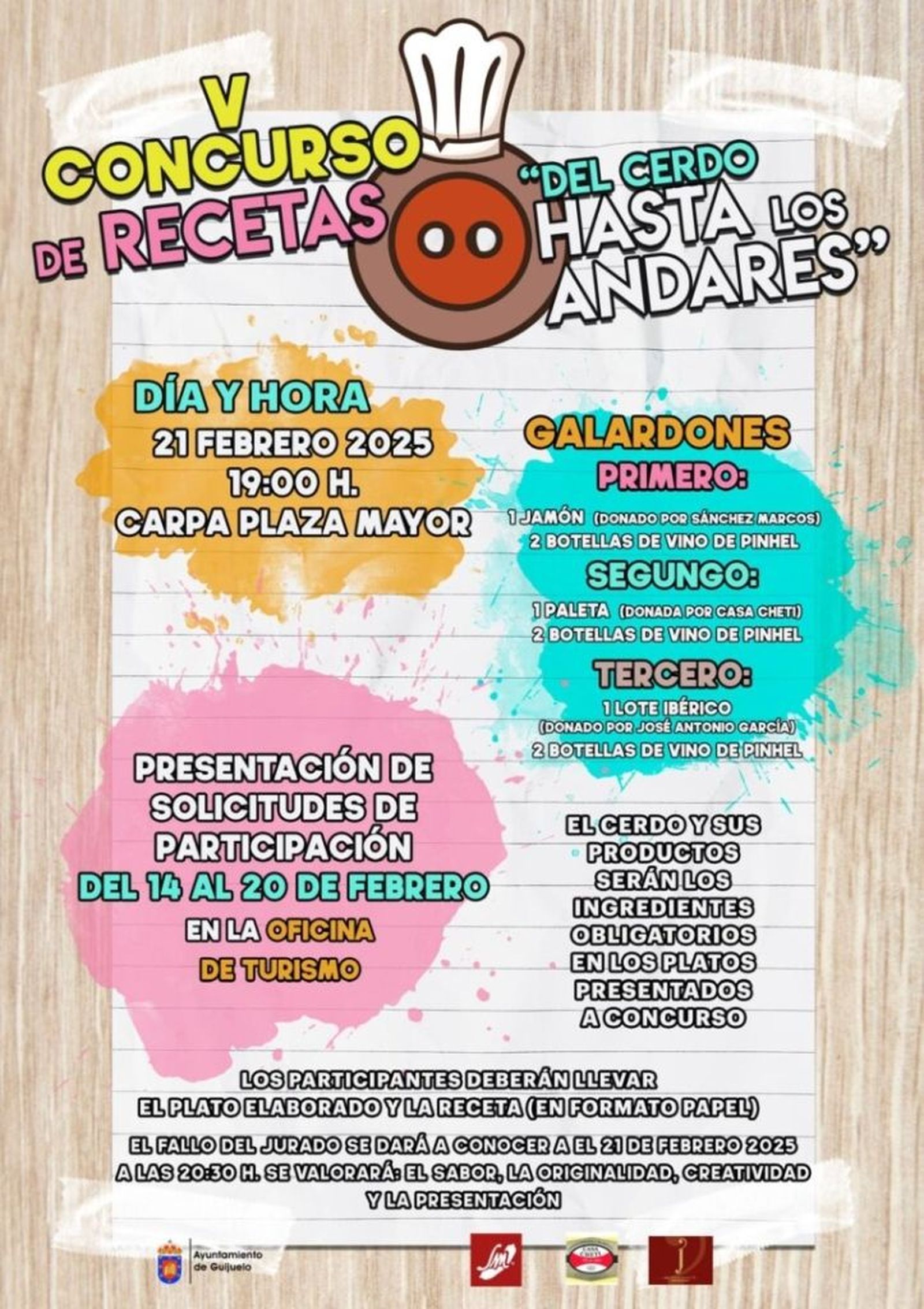 V Concurso recetas Del cerdo hasta los andares Guijuelo 723x1024