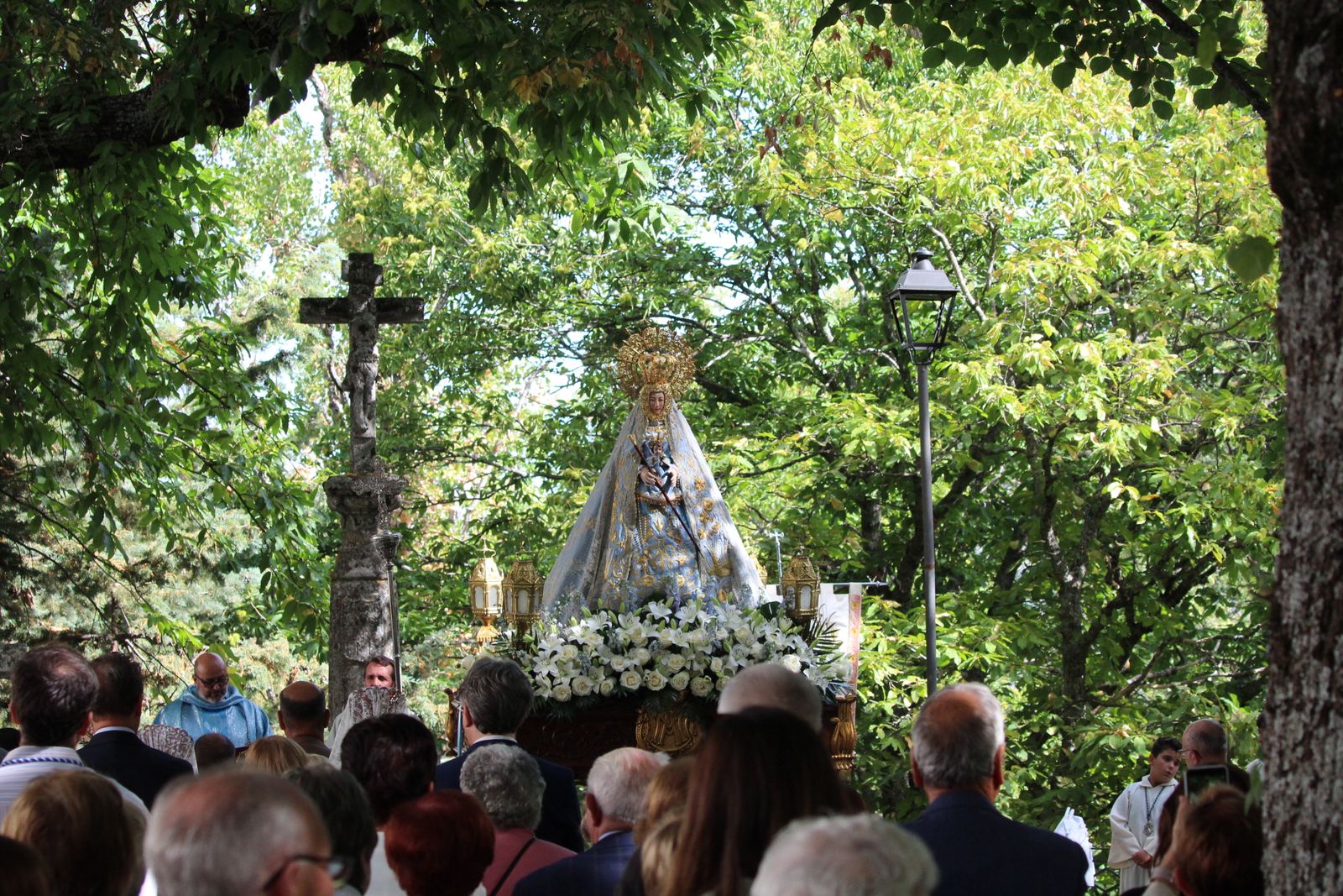 Béjar, misa y procesión en el santuario de Nuestra Señora del Castañar