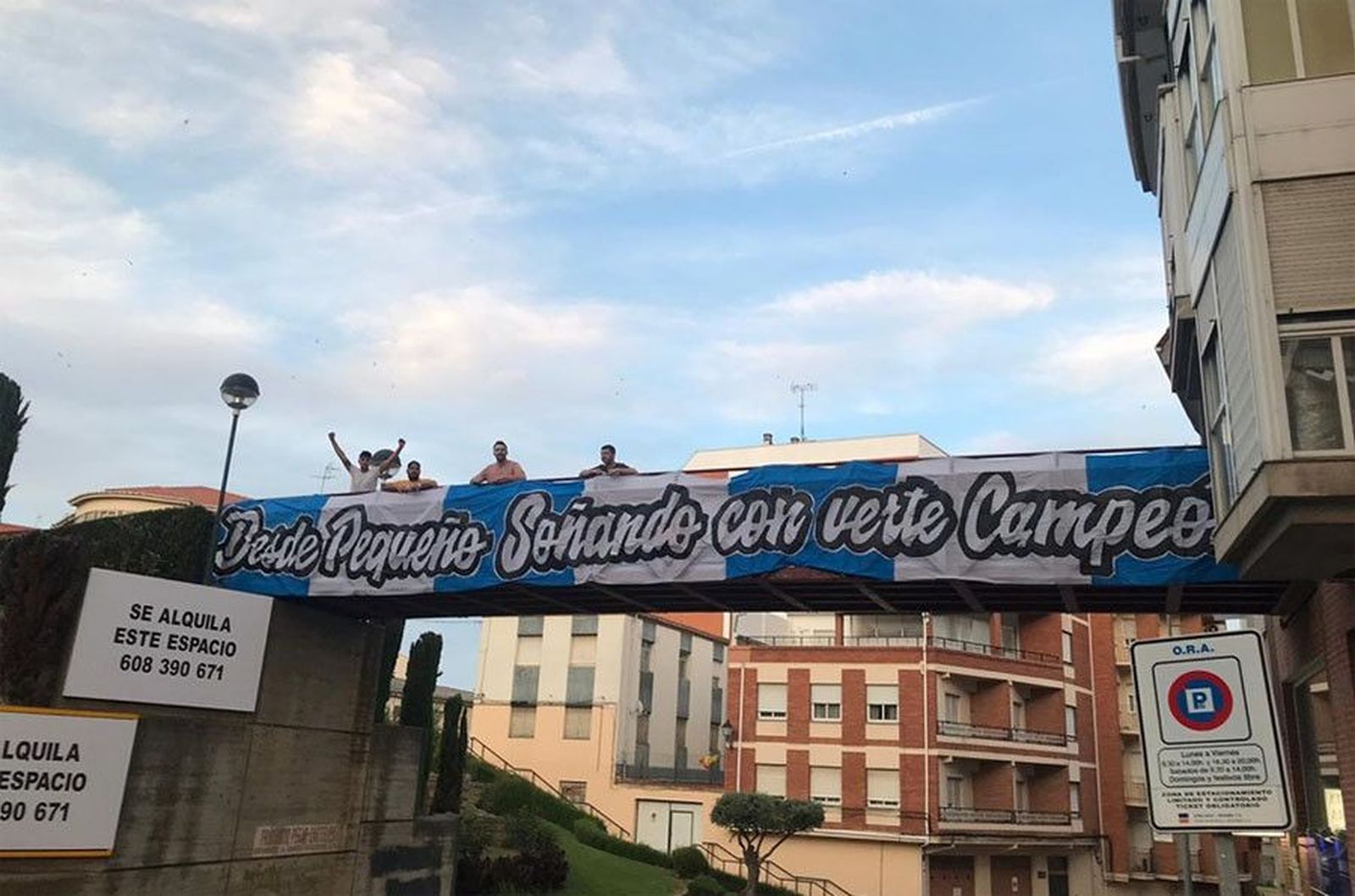 Pancarta aficion benavente