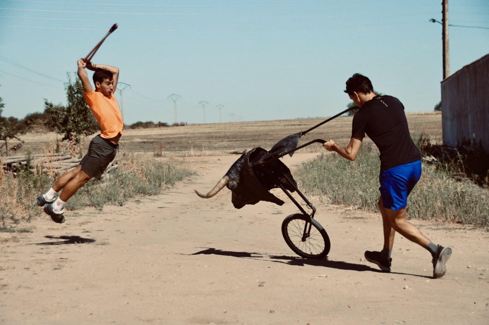 El matador de toros salmantino Ismael Martín en un día de entrenamiento. Fotos Andrea M.