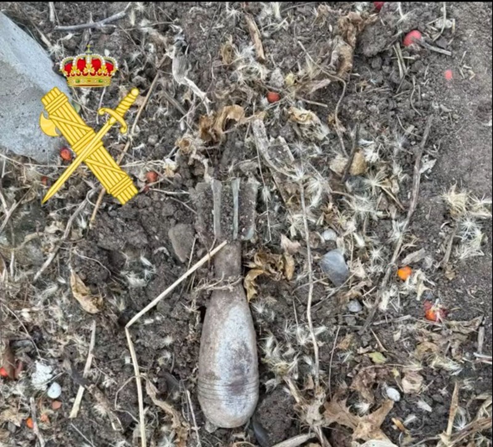 Artefacto explosivo encontrado en Parada de Arriba