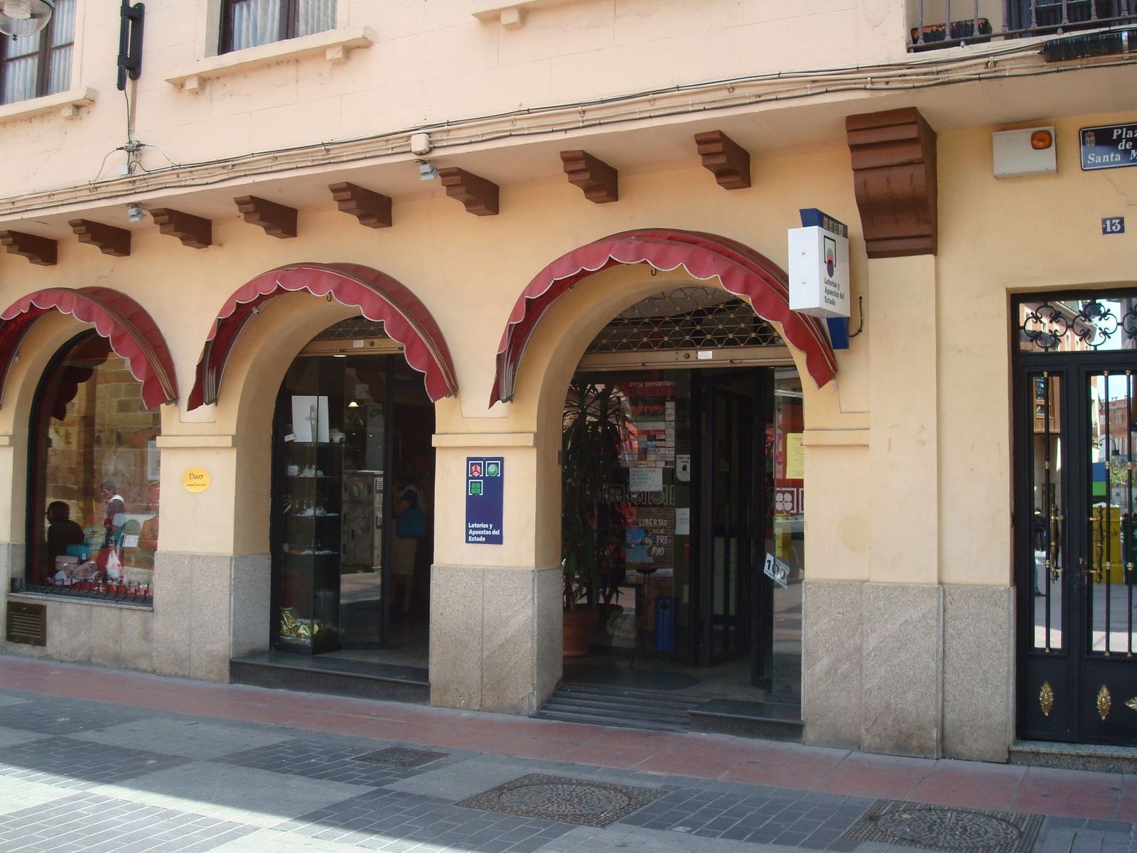 Administración de Lotería de Benavente en la que ha sido sellado el boleto agraciado